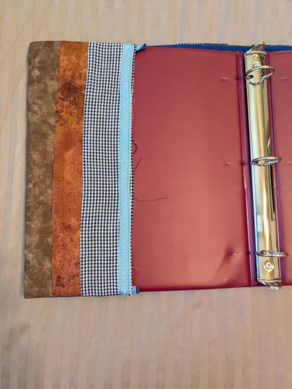 Hand made Quilted Cover and 3-Ring Binder